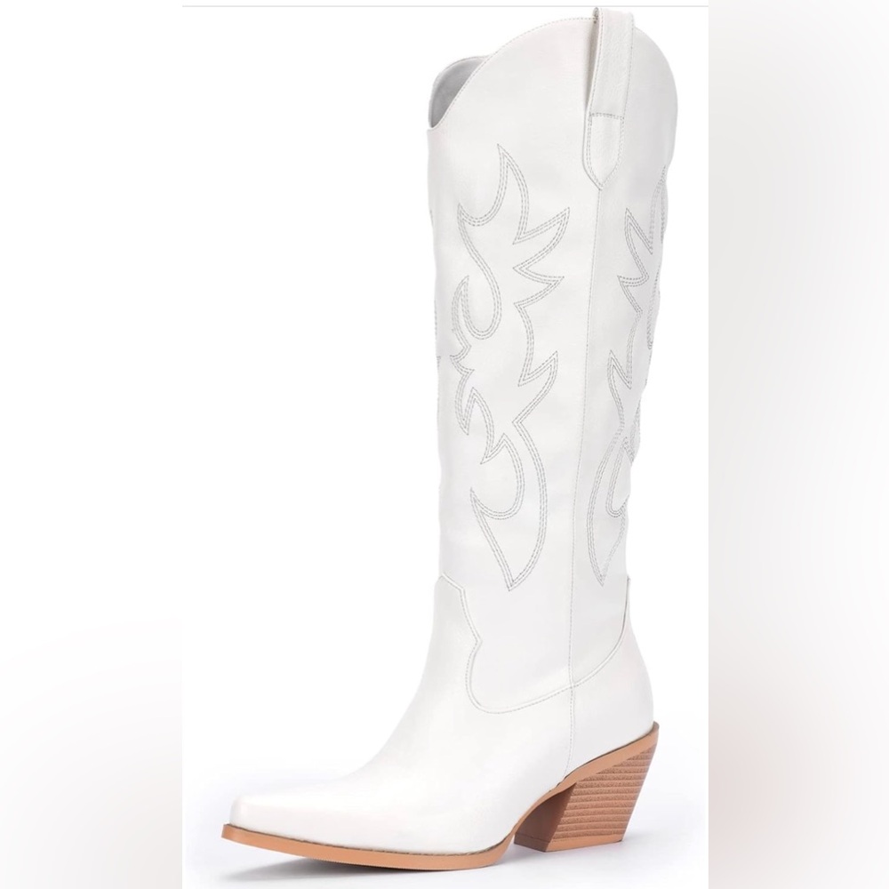 White cowboy boots